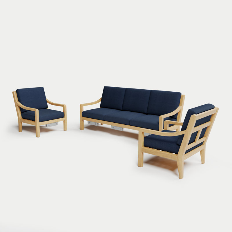 Solerno Heated Sofa Set, Indigo
