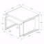 Ensemble de 2 tables gigognes, latérales, bout, décor, stratifié brillant, verre trempé transparent, contemporain, moderne