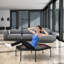 KINWELL 127cm Hexagon Fitness Trampoline with Handlebar-54636131