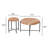 2-Piece Coffee And End Table Set – Waterproof MDF With PVC Cover, Distressed Cylindrical Design, Black Metal Legs – Classic Rustic Charm, Red Cedar-Brown-516628922