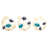 Wall Art Decorations Wall-Mounted Leaves Wall Decor on Metal