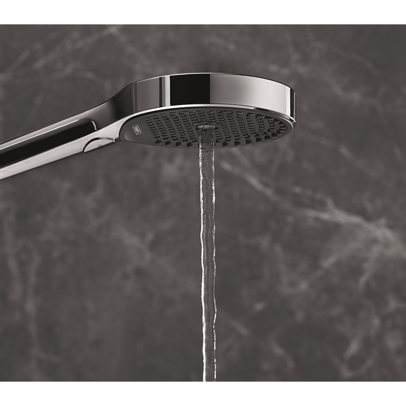 Hansgrohe Rainfinity Handheld 3-Jet Showerhead 130, Chrome, 1.75 GPM