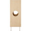 Armoire naturelle de style meuble pour chats, espace de sieste confortable et solution de rangement
