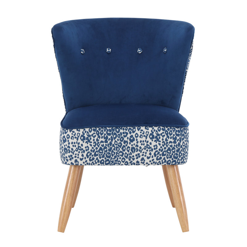 Aaeden Upholstered Accent Chair, Blue