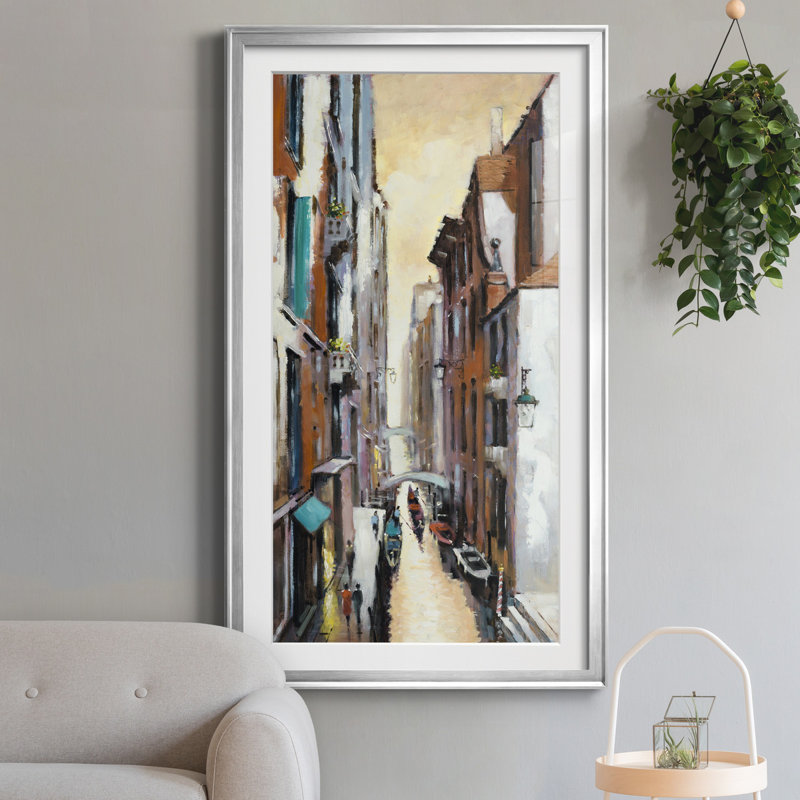 Canal View II - impression, H 14,5 po x l 26,5 po x P 1,5 po, Argent