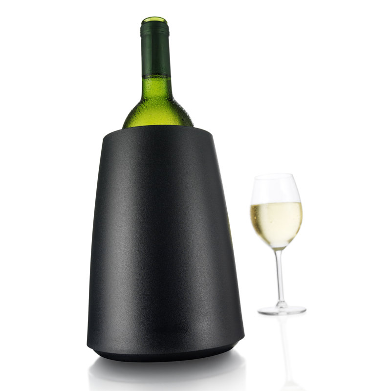 Elegant Wine Cooler Plastic Wine Bucket, Black