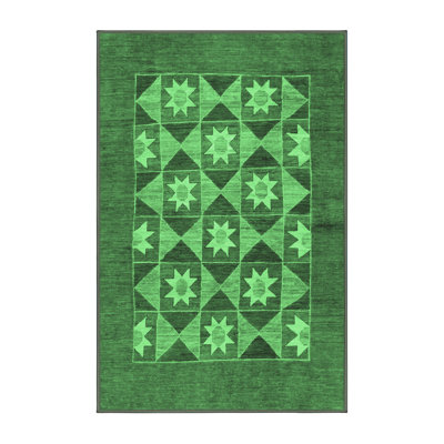 Lemaj Washable Geometric Indoor Rug
