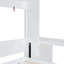 Grand lit escamotable White Space avec mécanisme hydraulique, bureau et rangement pour tablettes de bureau, capacité de 600 lb, petits espaces