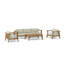 Palermo Outdoor 12 - Piece Teak Conversation Set-1794638038