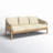 74.5 " W Patio Sofa with Cushions