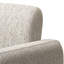 Chaise avec accoudoirs à rayures beiges - Rehausse le décor de la réception et de la chambre à coucher en ajoutant de l'élégance au salon