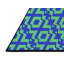 Tapis géométrique bleu / vert-65410617