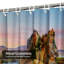 Beautiful California Colorful Landscape Shower Curtain with 12 Hooks-1478621021