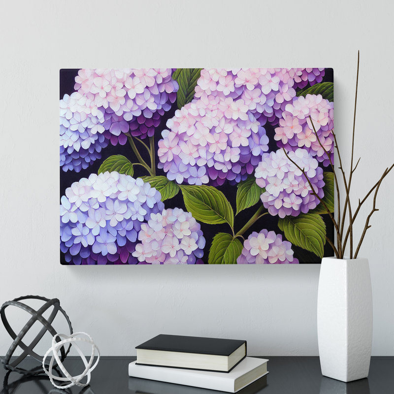 Hydrangea Flower View Vol.3 - Wrapped Canvas, 35cm H x 50cm W x 3cm D