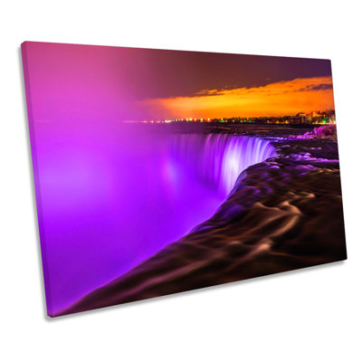 Niagara Falls Sunset - Wrapped Canvas Print