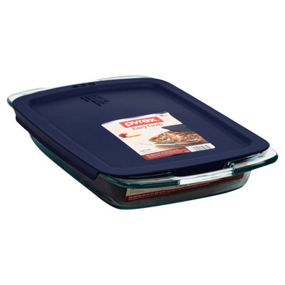 Pyrex Easy Grab Glass Rectangular Baking Dish with Lid