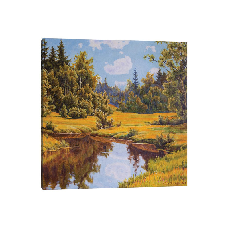 Quiet River by Veikko Suikkanen - No Frame Gallery-Wrapped Canvas Giclée on Canvas, 30.48cm H x 30.48cm W
