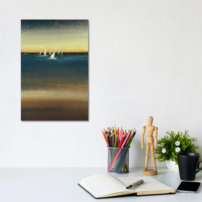 Water's Edge I by Lisa Ridgers - Wrapped Canvas Print