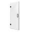 Porte de douche sans cadre l 28 po x H 72 po - Verre trempé de 3/8 po (10 mm), balançoire simple articulée, installation réversible, finition noir mat