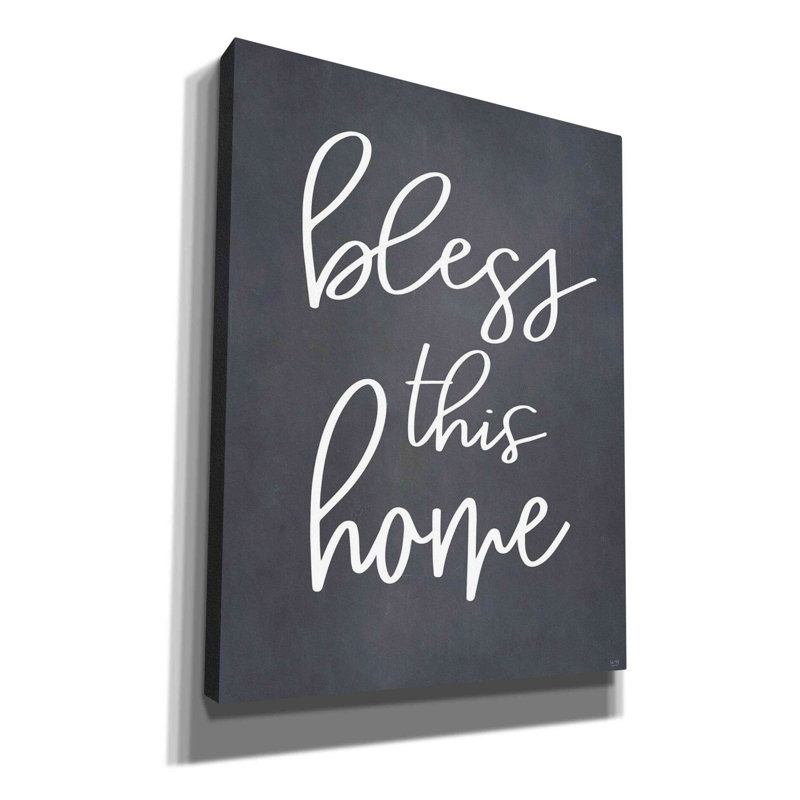 'Bless This Home' by Lux + Me, Canvas Wall Art, 34" H x 26" W x 1.5" D