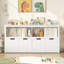 Bayze Bookcase with Removable Drawers, White-53099785