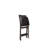Stakmore Arts & Crafts Folding Counter Stool, Espresso Frame with Black Bonded Leather