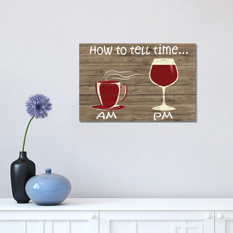 How To Tell Time by Sd Graphics Studio - Print on Canvas, Wrapped Canvas, 20.32 cm H x 30.48 cm W