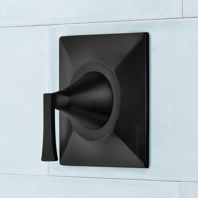 Vilamonte Trim & Pressure Balance Shower Valve - Matte Black