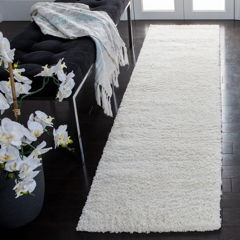 August Shag 500 Performance Solid Color Rug, Runner 2' x 8'