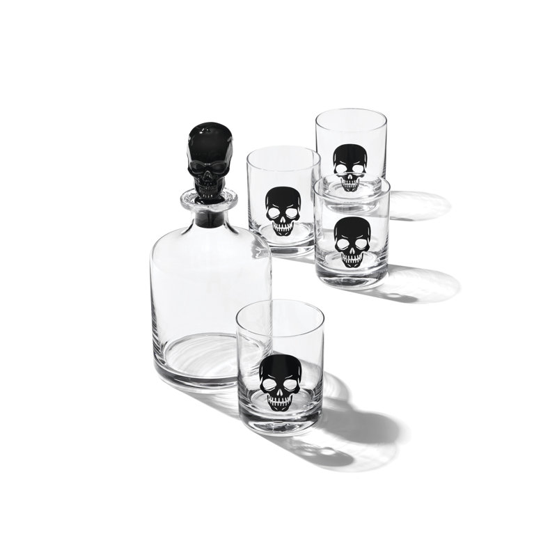 5-Piece Skeleton Whiskey Set