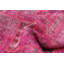 Tapis unique rose / gris en laine noué à la main de style années 1980 de 7 pi x 9 pi 10 po Fitim