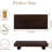 Handmade Wooden Pedestal Stand - Farmhouse Bathroom & Kitchen Decor - Decorative Wood Riser For Soap, Jewelry, Candles - Water-Resistant & Sturdy Natural Wood Tray-1066573847