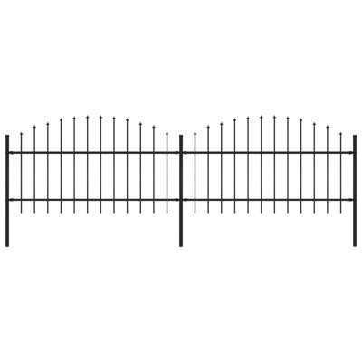 Chambersburg Black Metal Fence Panels