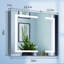 Miroir réglable pour armoire à pharmacie H 36 po x l 30 po Daggna