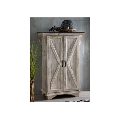 Castle 2 Door Solid Wood Wardrobe