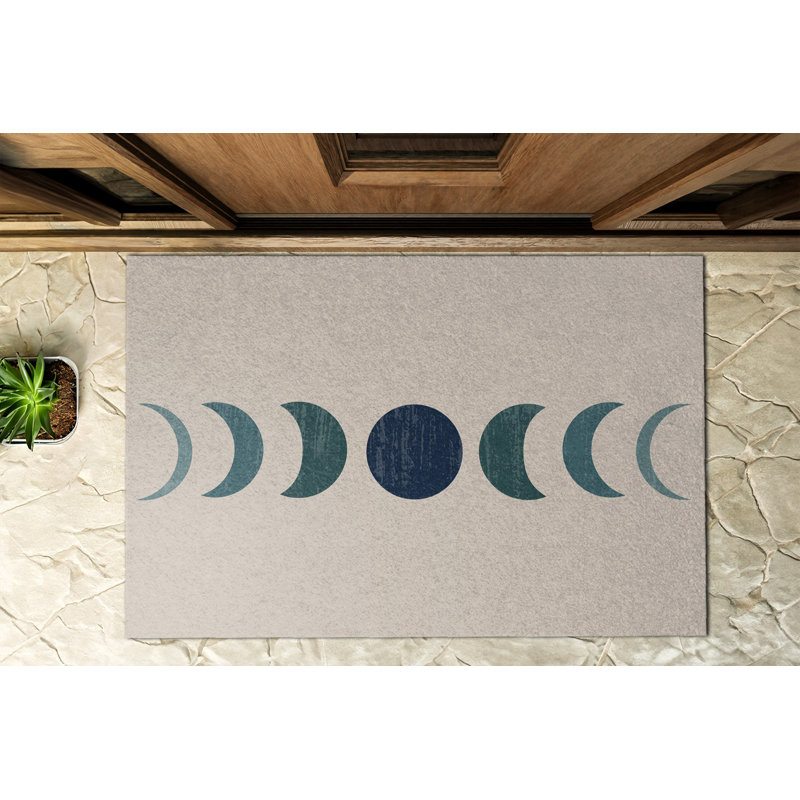 Non-Slip Geometric Outdoor Doormat