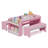 Kids Table And Chairs Set, Montessori Kids Table And Bench Set, Wooden Activity Table, Indoor Kid Craft Tables With Storage, Toddler Desk For Home, Classroom-1621018613