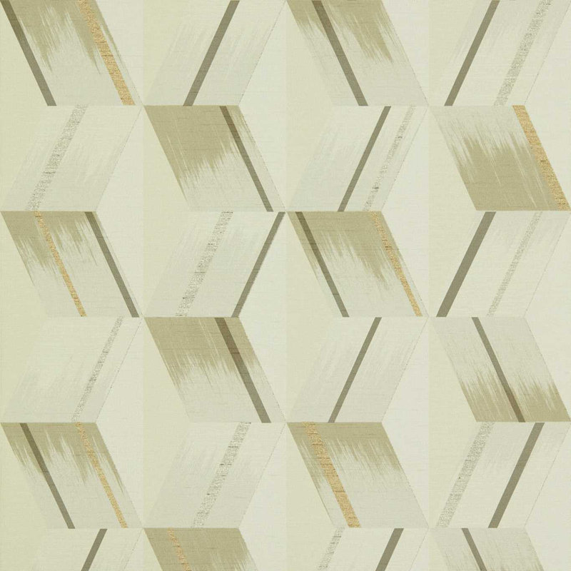 Rhombi Wallpaper, Paris Gray
