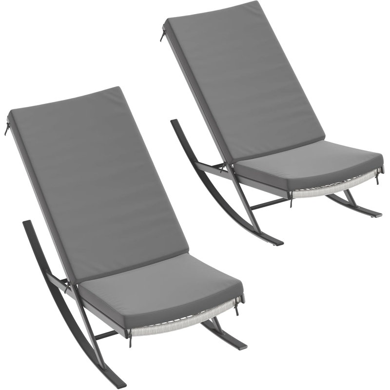 Outdoor Lounge Chair, Grey