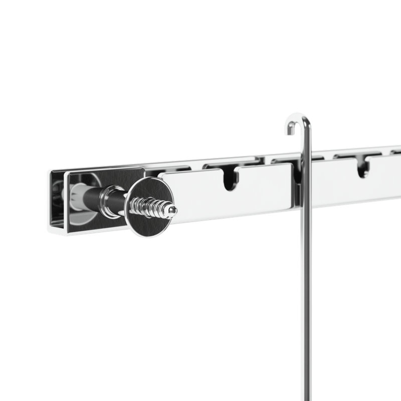 Exhibit Wall Picture Frames, Set of 5, Chrome