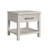 Jeanne End Table with USB in Antique White