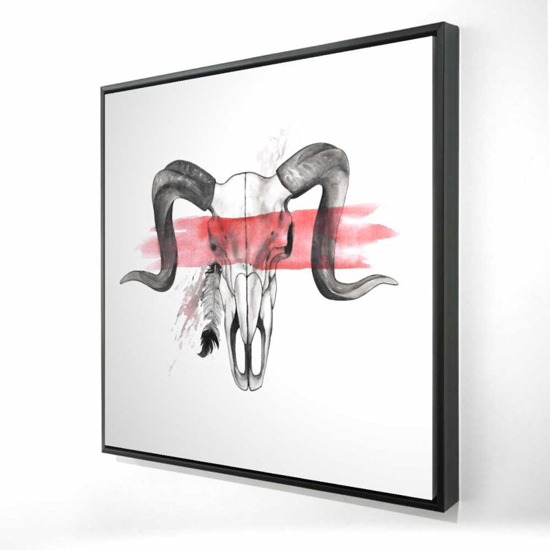 Aries Western Framed Canvas for Bedroom