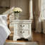 Table de chevet classique en bois 22 po x 16 po x 22,7 po - blanc-1781667886