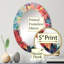 Daphnis - Miroir mural floral ovale-1956157247