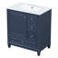 Meuble-lavabo avec lavabo, tablette et trois tiroirs-1997191568
