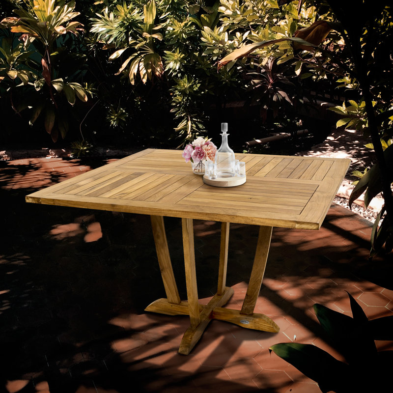 Freeport Square Teak Outdoor Dining Table , 47'' in. W 47'' in. D