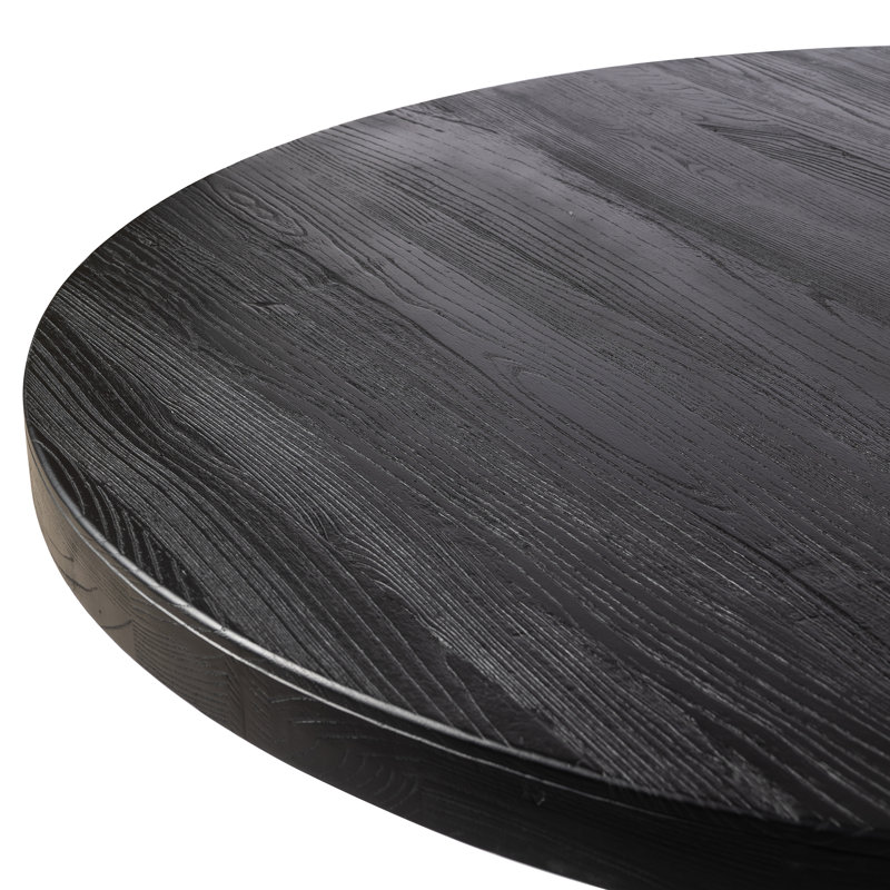 Allandale Round Dining Table in Black Elm, Black Elm