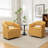 Fumiyo Velvet Swivel Barrel Chair-2000563759