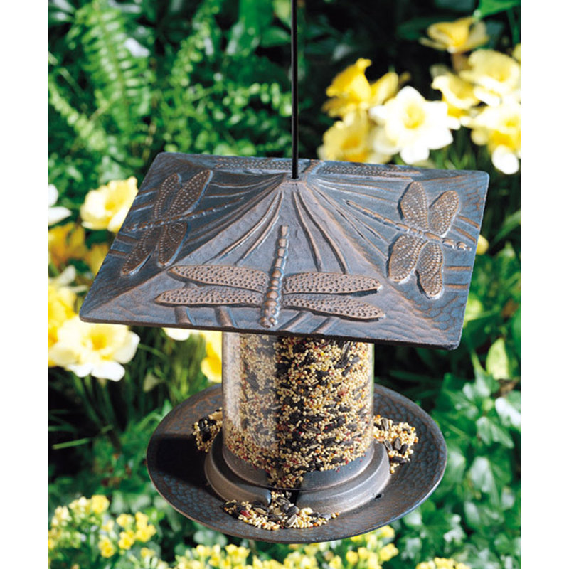 Six inch Dragonfly Tube Feeder, French Bronze