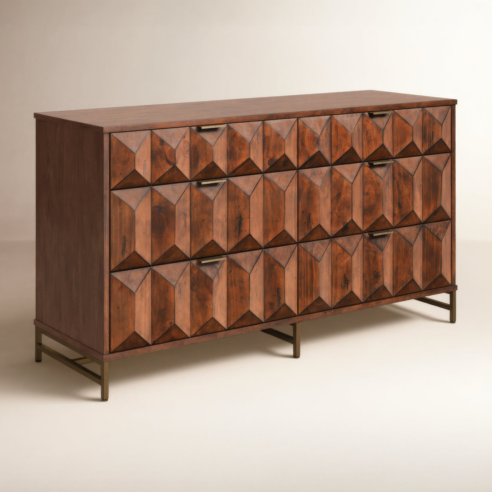 Dalhart 64" Pine Double Dresser